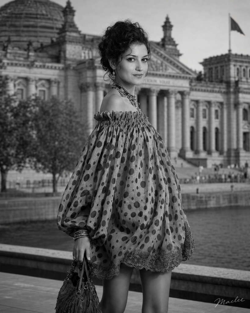 Bold fashion portrait created in the DAIMX studio