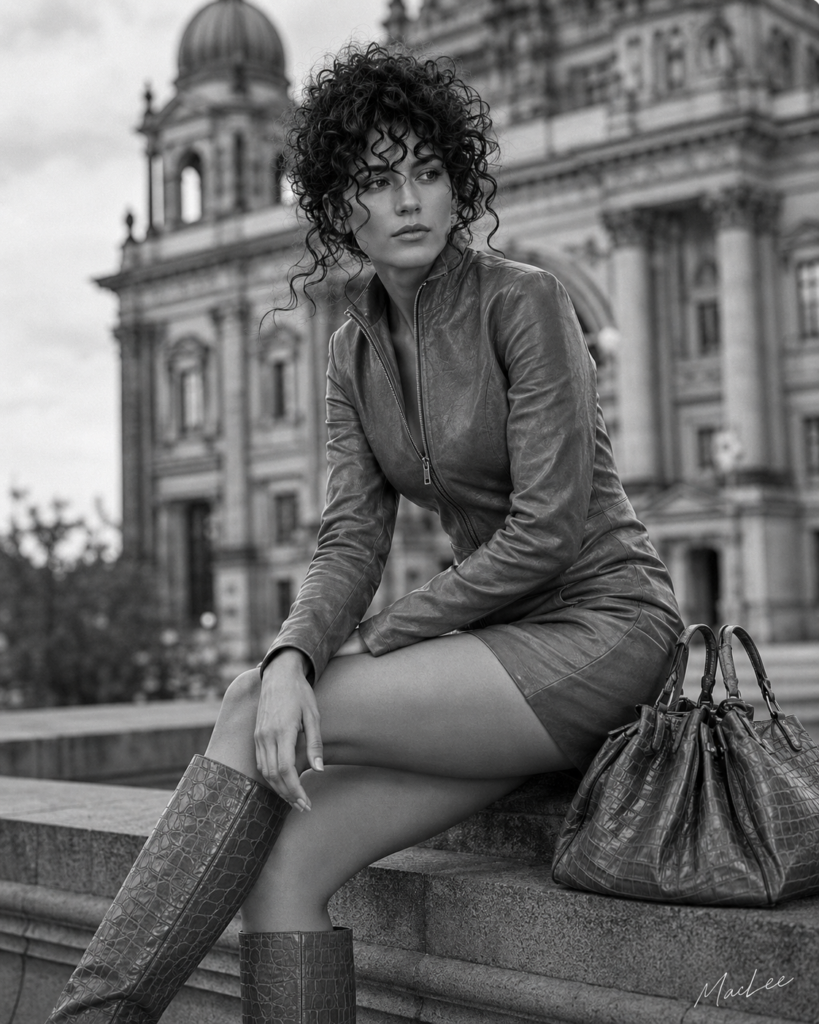 Black and white editorial portrait experiment